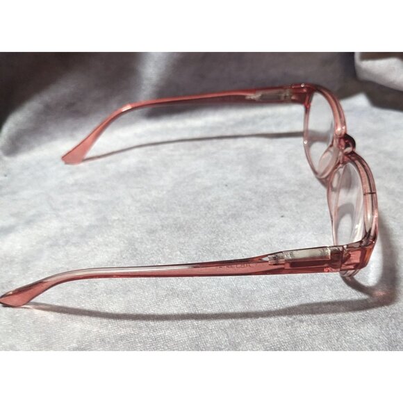 ABS Pink Translucent Retro Reading GLasses - Picture 3 of 10